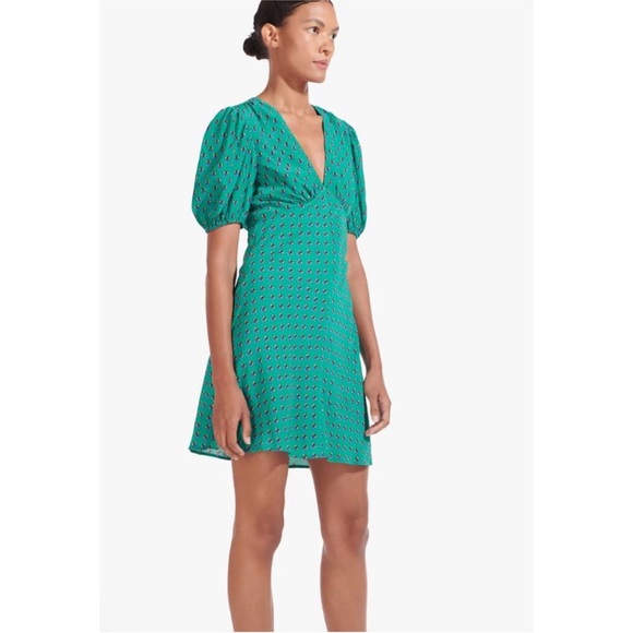 STAUD Mila Mini Dress Vine Calico - Picture 2 of 5